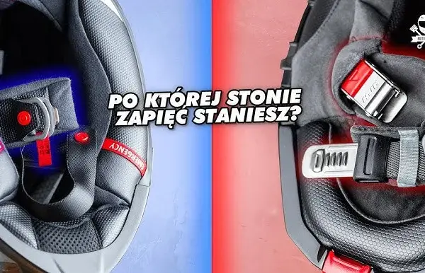 Jak zapiąć kask motocyklowy? 3 typy zapięć i test bezpieczeństwa